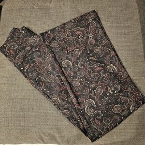Kirageace Wide Leg Yoga Pants High Waisted Paisley Patterned